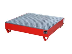 Systeem-Opvangbak Rood 4x 200l 216l 285x1200x1200mm Rooster
