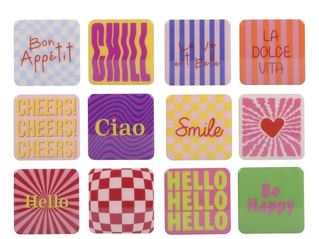 Decobordjes Decoris MDF 9.5x9.5cm assorti