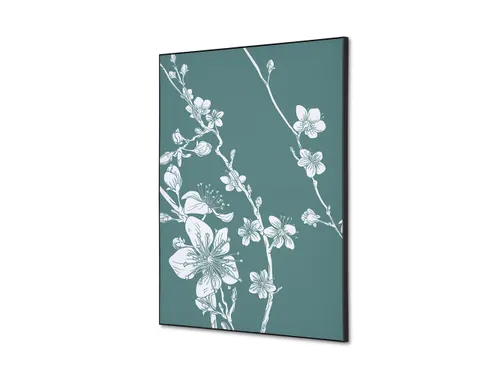 Wanddecoratie Textiel Set A2 Japanse Bloesem Groen