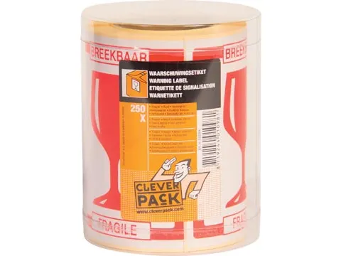 Etiketten Breekbaar, Pak Van 250 Stuks