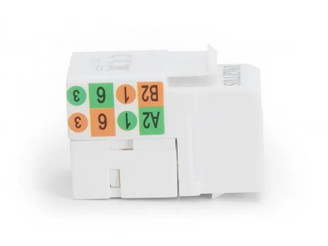 CAT 6 Keystone module onafgeschermd RJ45 naar LSA Wit