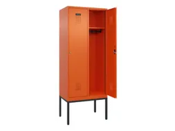 locker,HxBxD 2120x800x500mm,2vak,vak B 400mm,cil.-slot,voetonderstel