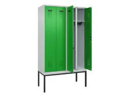 locker voor scheiding van kleding,HxBxD 2120x1200x500mm,4vak