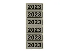 Rugetiket Elba 2023 57x25mm grijs