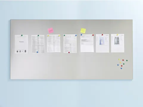 RVS plaat,HxB 970x1970mm,geborsteld,magnetisch