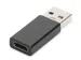 USB Type-C-adapter Type A naar CM/F 3A 5GB 3.0-versie Zwart