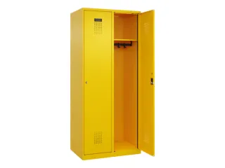 locker,HxBxD 1850x800x500mm,2vak,vak B 400mm,cil.-slot,staand op vloer - 2