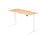 Elektrisch in hgte vst. zit-sta-bureau,HxBxD 650-1290x1800x800mm