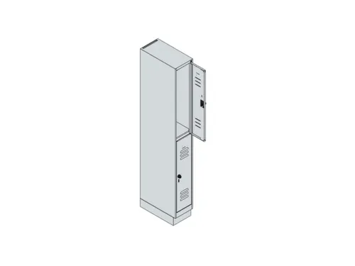 dubbeldekse locker,HxBxD 1950x250x500mm,1x2vak.,vak B 250mm