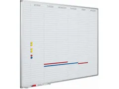 Planbord 90x120cm Softline profiel 8mm Werkdagen EN incl. dagenstrook