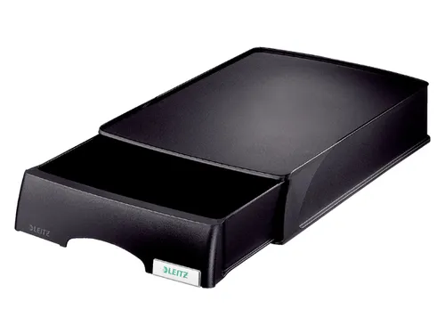 Brievenbak Leitz 5210 Plus zwart met lade A4