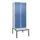 locker met bank,HxBxD 2120x800x815mm,2vak,vak B 400mm,draaigrendel
