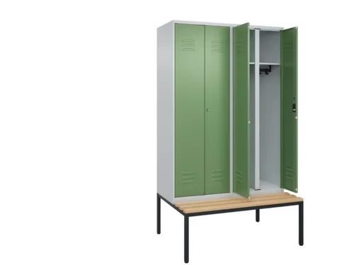 locker voor scheiding van kleding,HxBxD 2120x1200x815mm,4vak