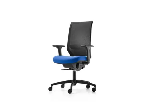 Dauphin Bureaustoel Shapemesh Plus met synchroonmechanisme Blauw