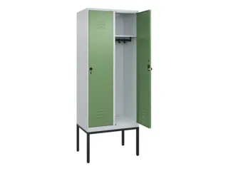 locker,HxBxD 2120x800x500mm,2vak,vak B 400mm,draaigrendel - 2