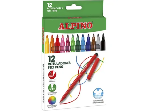 #Viltstiften Alpino Maxi set a12 st. assorti