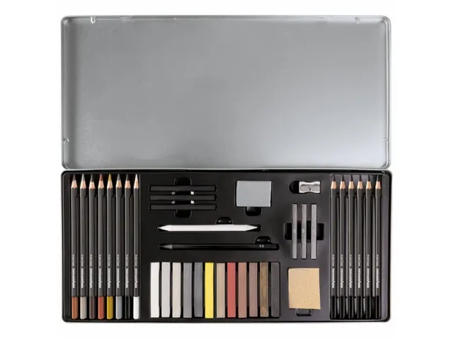 Tekenset Eberhard Faber Artist Color bliketui 37 stuks