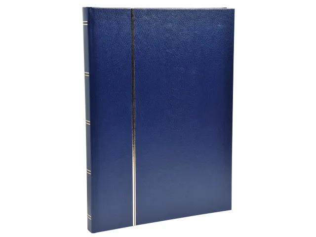 Postzegelalbum 48bl 22 ,5x30,5cm blauw