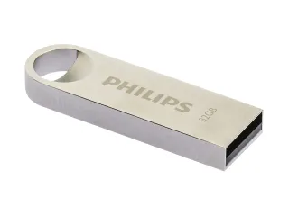 USB stick 2.0 Philips Moon USB-A 32GB zilver - 1