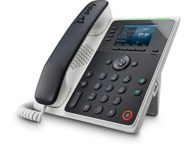 Poly Edge E220 IP-telefoon met PoE-ondersteuning