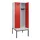locker met bank,HxBxD 2120x800x815mm,2vak,vak B 400mm,draaigrendel