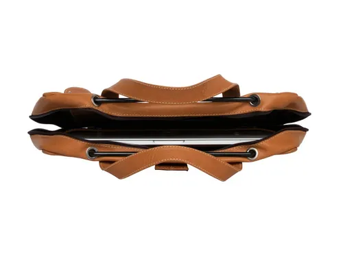 R-Go Viva 15.6 inch Laptoptas Leer Bruin