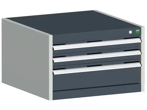 ladekast,HxBxD 400x650x650mm,3lade(n),m. lade voor normale belastingen