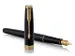 Vulpen Parker Sonnet Black lacquer GT finish Medium