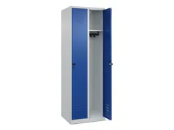 locker,HxBxD 1850x600x500mm,2vak,vak B 300mm,draaigrendel