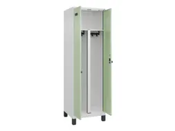 PBM-locker,HxBxD 1950x600x500mm,2vak,vak B 300mm,draaigrendel