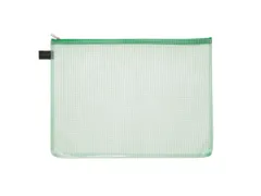 Trousse Foldersys A4 EVA sans PVC vert transparent