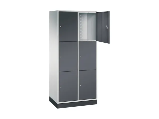 grootvolume-lockersysteem,RAL 7035/RAL 7021,HxBxD 1950x820x500mm