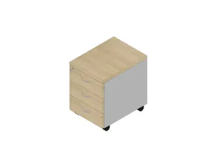 mobiel ladeblok,HxBxD 580x420x560mm,3lade(n),centr. vergrendeling - 1