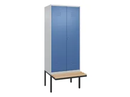 locker voor scheiding van kleding,HxBxD 2120x800x815mm,2vak