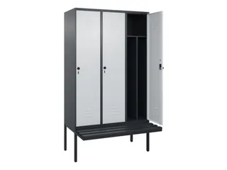 locker voor scheiding van kleding,HxBxD 2120x1200x815mm,3vak - 2