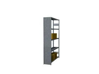 zijwand,v. inhaakstelling,HxD 2000x300mm,verzinkt,perforatieplaat - 2