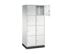 grootvolume-lockersysteem,RAL 7035,HxBxD 1950x820x600mm,2x4vakken