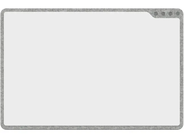 PLAYROOM Playboard draagbaar whiteboard S 75x50cm Grijs