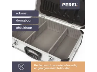 Aluminium Gereedschapskoffer 460x330x165mm 25L met sleutelslot - 3