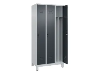 locker voor scheiding van kleding,HxBxD 1950x900x500mm,3vak - 2