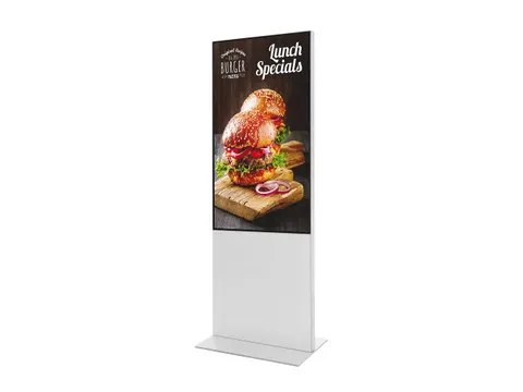 Digitale Totem Smart Line Display Wit met 55 inch Samsung scherm