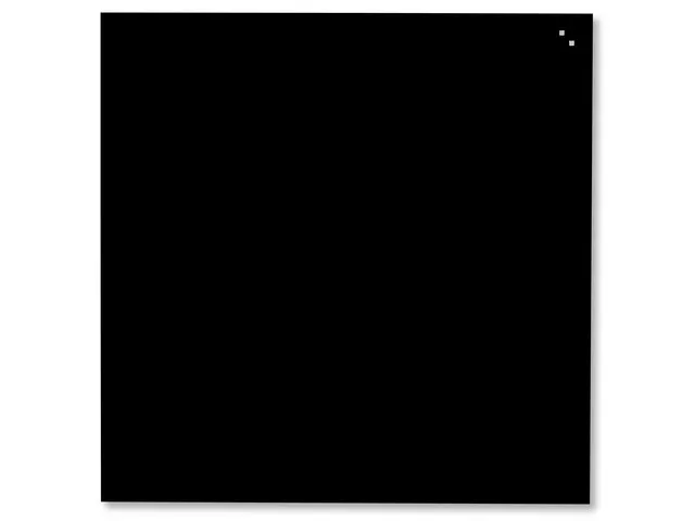 Glasmagneetbord Naga 100x100cm zwart