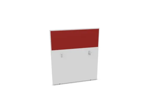 baliepaneel,v. bureau,aanbouw achter,B 1000mm,Bl-wit,BN4011-rood