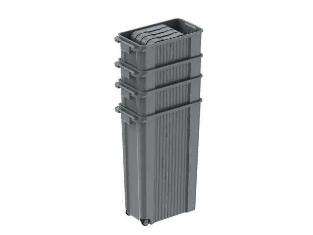 Vepa Bins SmartSort Recycling afvalbak 70 liter Grijs (excl. deksel)