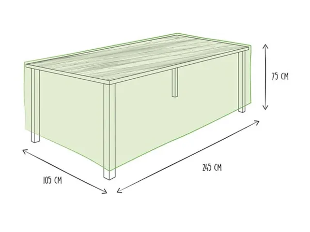 Housse d'extérieur pour table max. 240cm gris