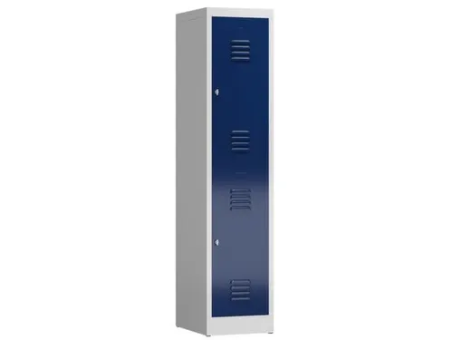 Dubbeldekse garderobekast 1800x415x500mm 2vak B400mm RAL7035 RAL5010