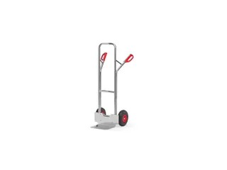Alu steekwagen A1325P 200kg aluminium polyurethaan wielen - 1
