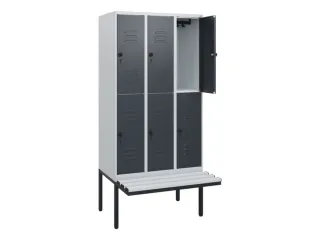 Dubbeldekse dekenkist,HxBxD 1950x900x815mm,3x2vak.,vak B 300mm - 2