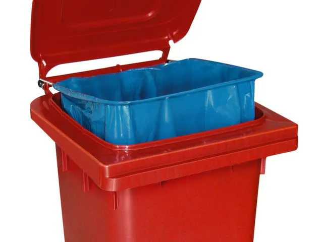 Porte-sacs pour bac à déchets 240L acier galvanisé