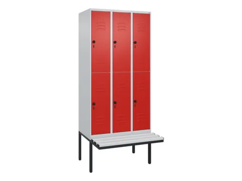 Dubbeldekse dekenkist,HxBxD 2120x900x815mm,3x2vak.,vak B 300mm